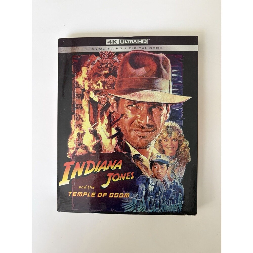 Indiana Jones and the Temple of Doom New with Slipcover (4KUltra HD, 1984)